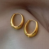 Boucles d’Oreilles Créoles Sophistiquées en Or 18K