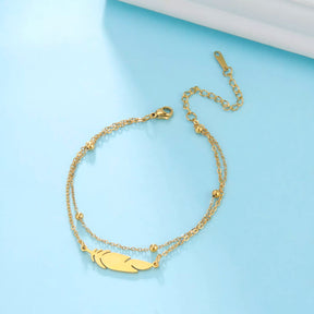 Bracelet de Cheville Nature Double