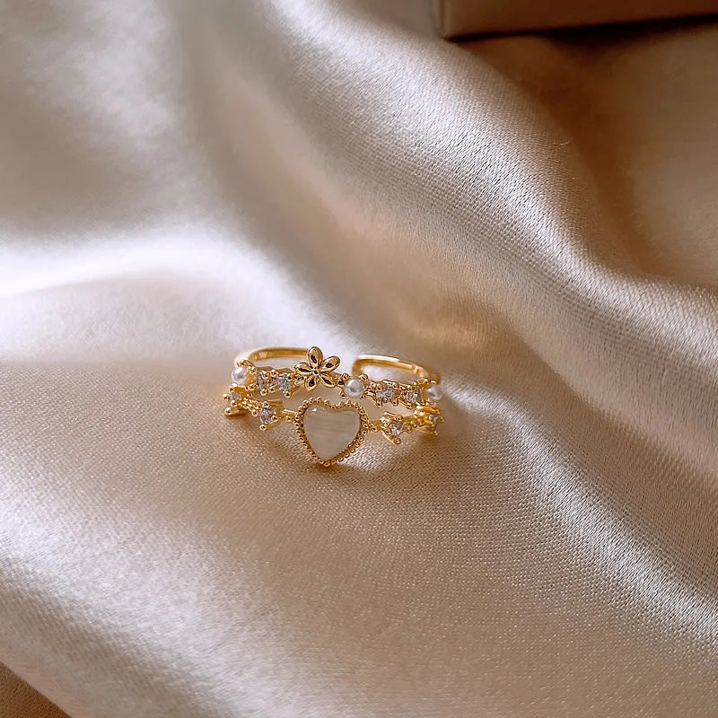 Bague Ajustable Cœur Ibiza