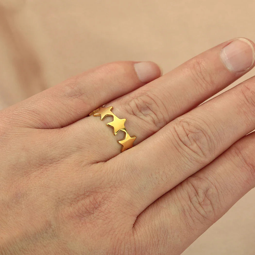 Bague Ajustable Étoile