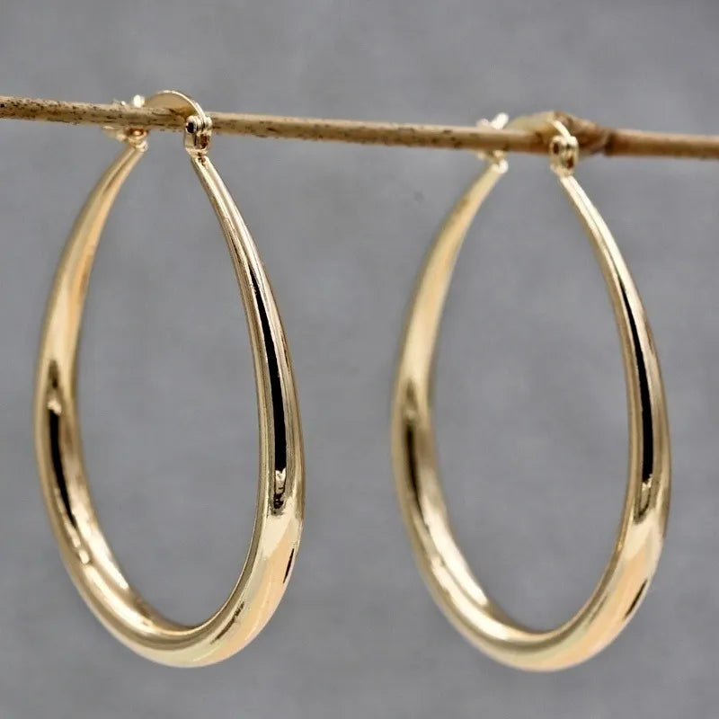Boucles D’oreilles Créoles en Or 18 carats