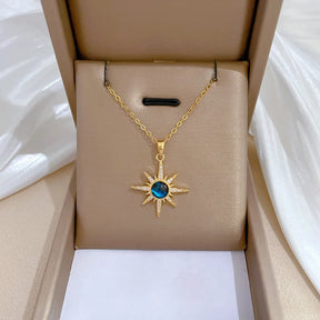 Collier Planète Étoilée 18K
