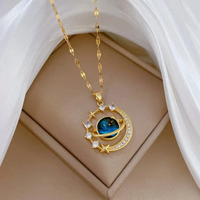 Collier Planète Étoiles