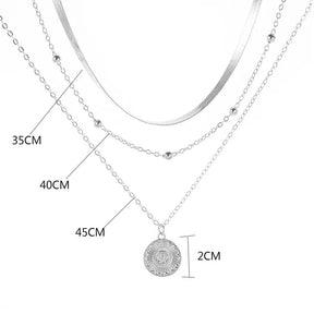 Collier Triple Luxy avec Zirconium
