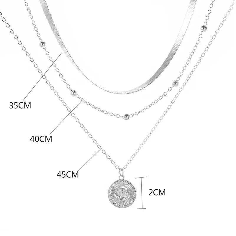 Collier Triple Luxy avec Zirconium