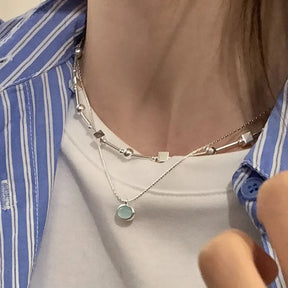 Collier Argent Vintage Romain