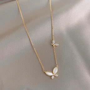 Collier Double Papillon