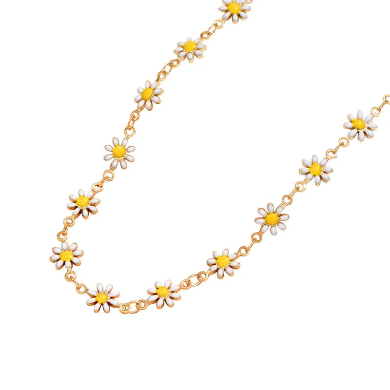 Collier Tournesol Summer en Or 18K