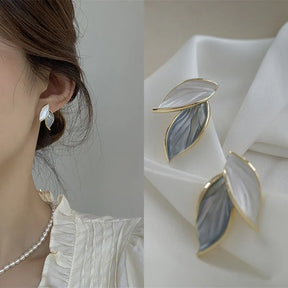 Boucles d’Oreilles Feuilles Délicates
