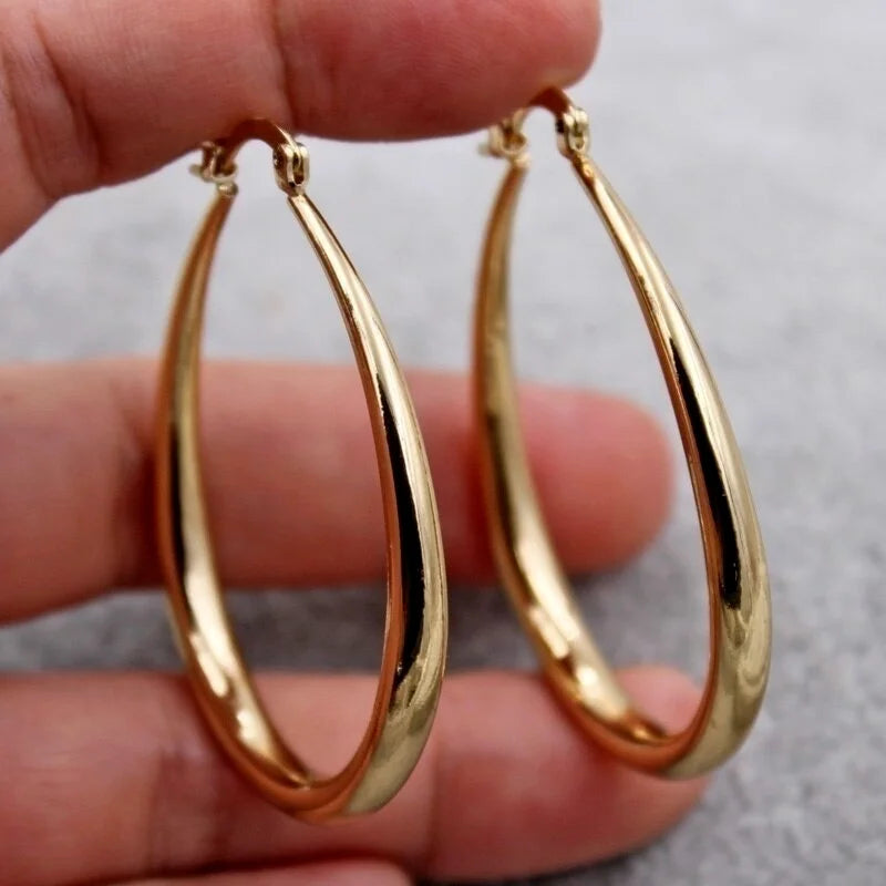 Boucles D’oreilles Créoles en Or 18 carats