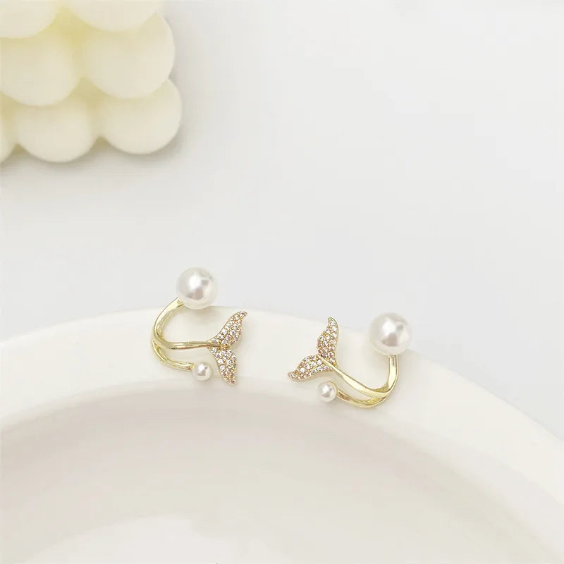 Boucles d’Oreilles Sea Nacré en Or 18K