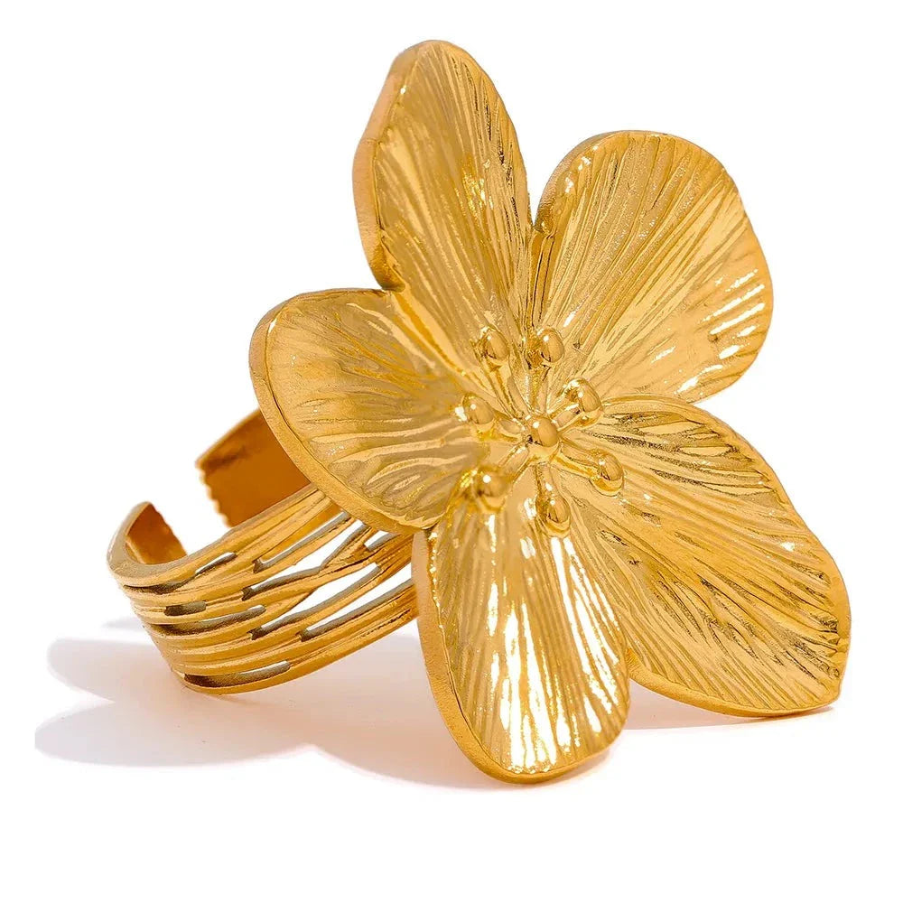 Bague Ajustable Fleur Radieuse