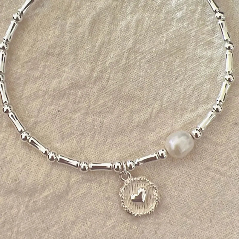 Bracelet Argent Love Scintillant