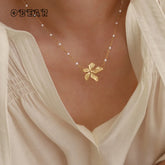 Collier Feuille Vintage