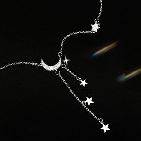 Collier Lune Étoilée