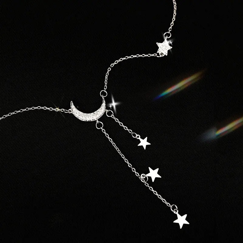 Collier Lune Étoilée