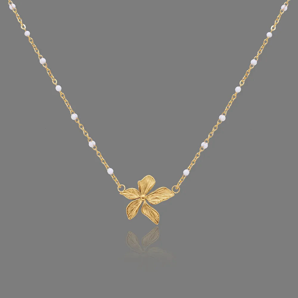Collier Feuille Vintage