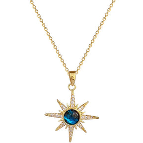Collier Planète Étoilée 18K