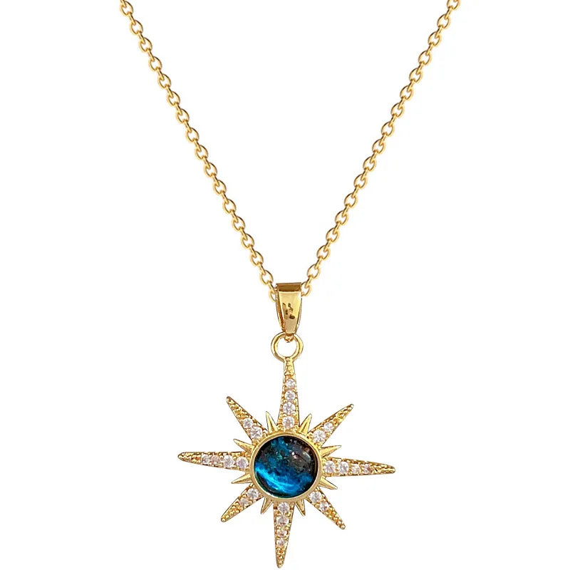 Collier Planète Étoilée 18K