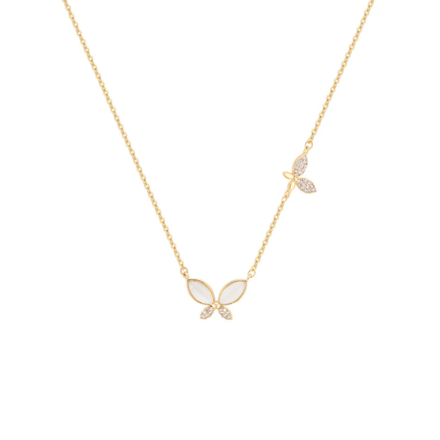Collier Double Papillon
