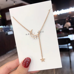 Collier Lune et Étoile