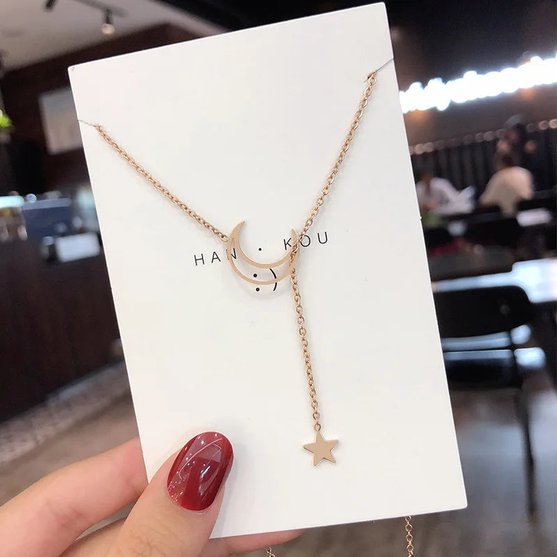 Collier Lune et Étoile