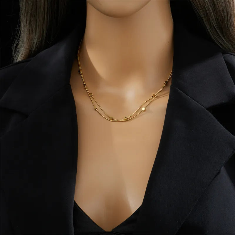 Collier Géométrique Vintage Or 18K