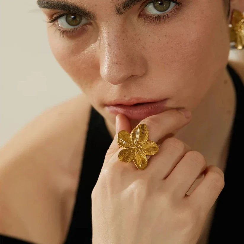 Bague Ajustable Fleur Radieuse