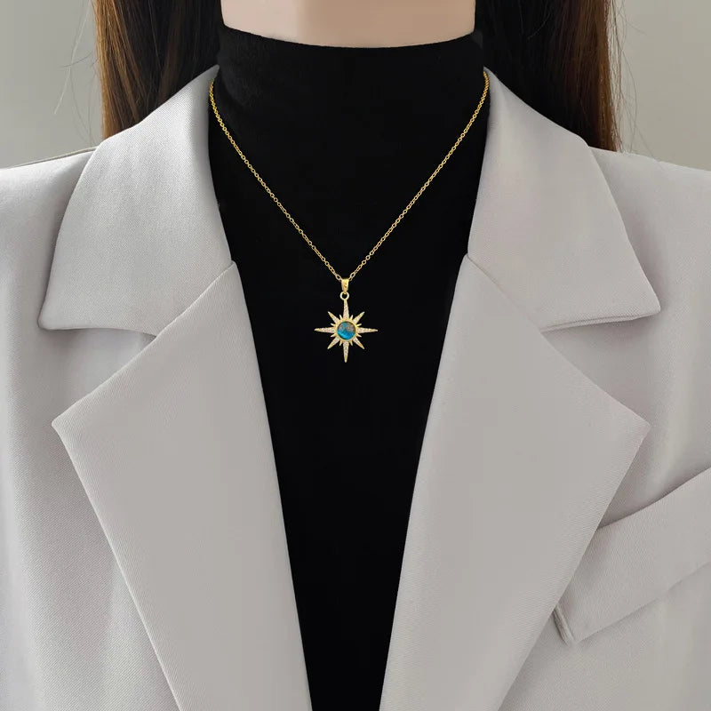 Collier Planète Étoilée 18K