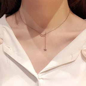 Collier Lune et Étoile