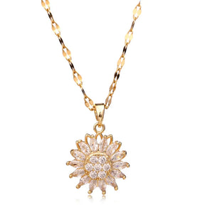 Collier Tournesol du Matin 18K