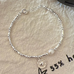 Bracelet Argent Love Scintillant