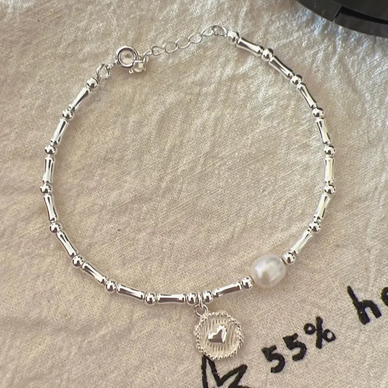 Bracelet Argent Love Scintillant