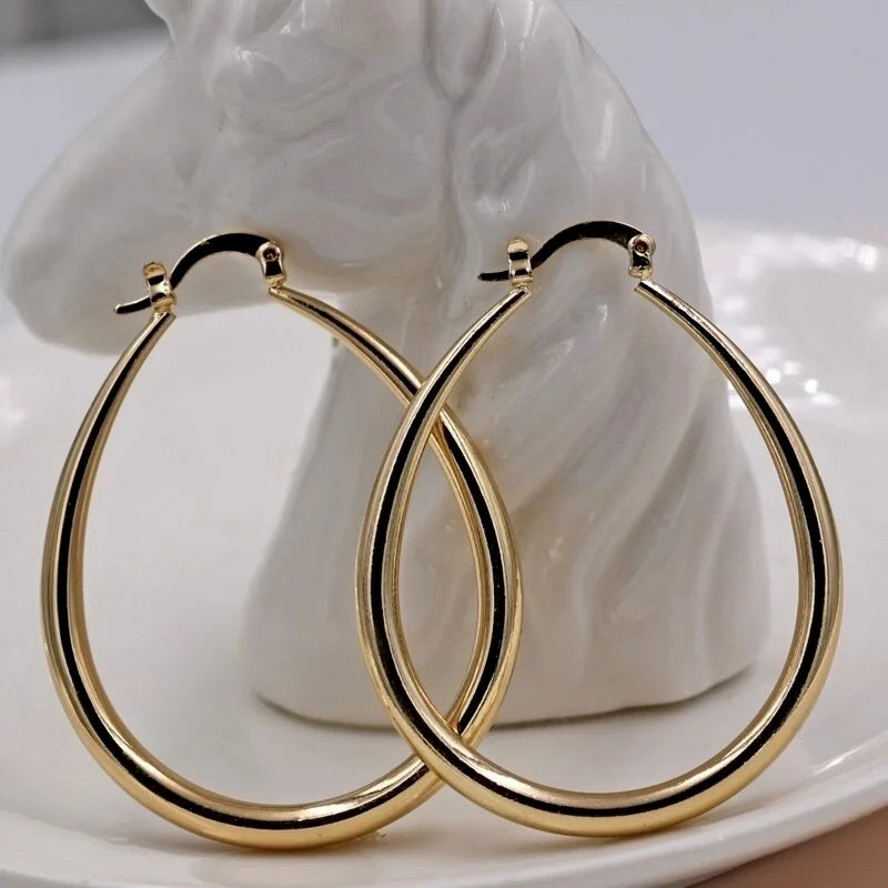 Boucles D’oreilles Créoles en Or 18 carats