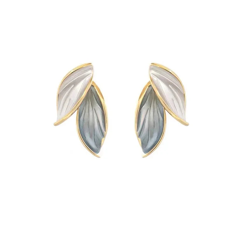 Boucles d’Oreilles Feuilles Délicates