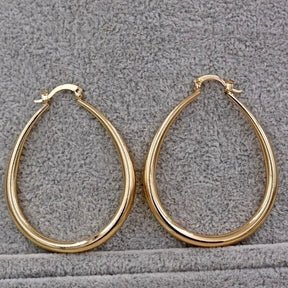 Boucles D’oreilles Créoles en Or 18 carats