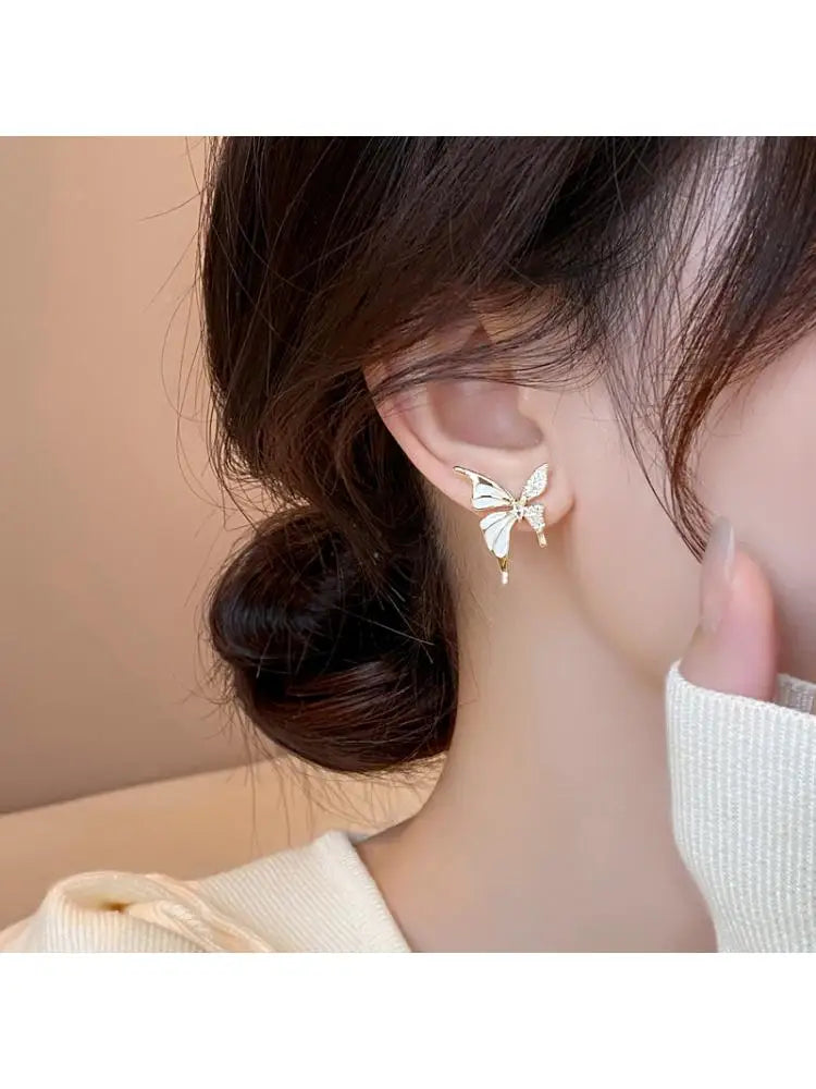 Boucles d’Oreilles Papillon avec Zircone