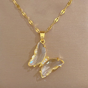 Collier Papillon Doré