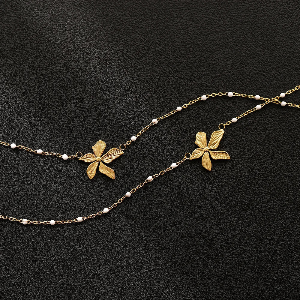 Collier Feuille Vintage