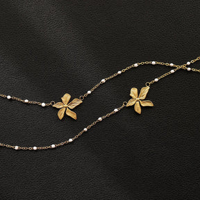 Collier Feuille Vintage