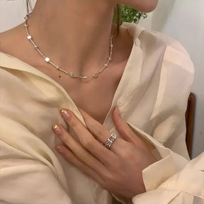 Collier Argent Vintage Romain