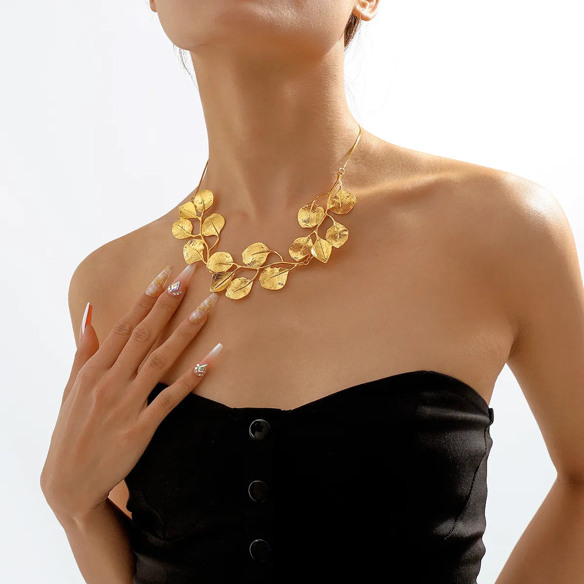 Collier Feuilles d’Or Vintage