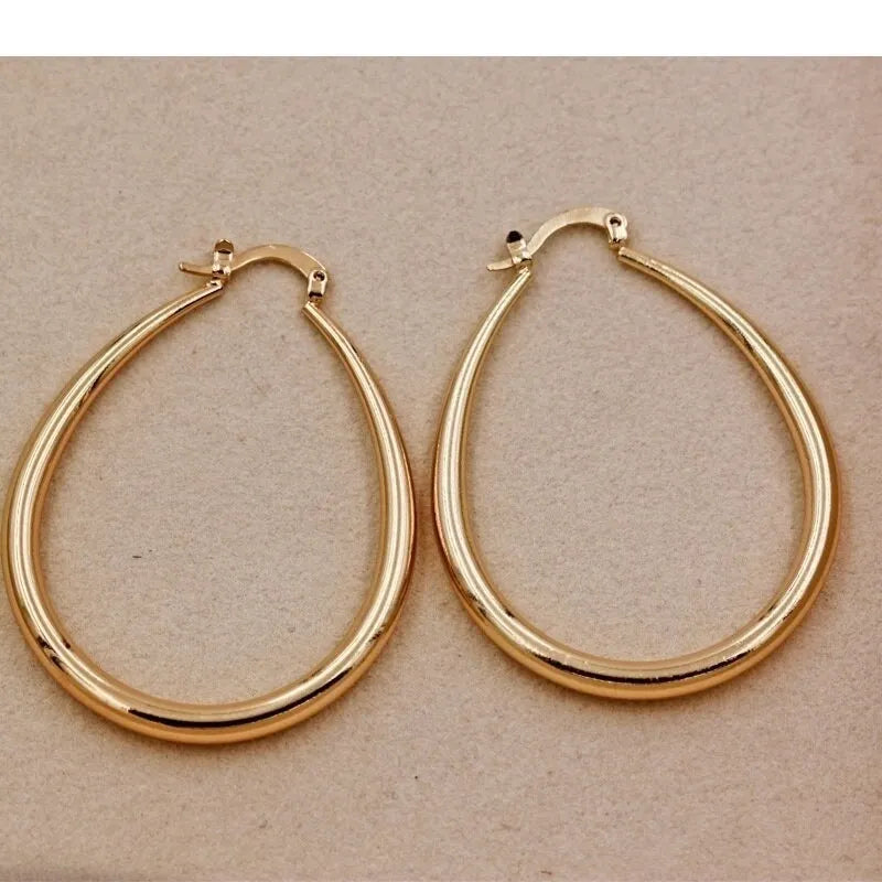 Boucles D’oreilles Créoles en Or 18 carats