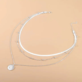 Collier Triple Luxy avec Zirconium