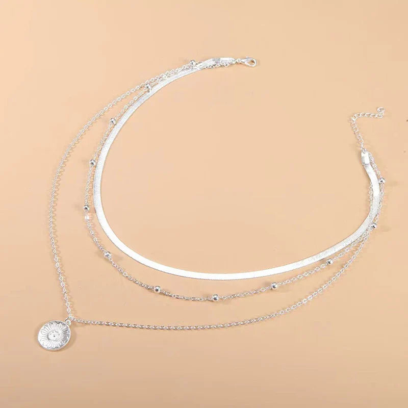 Collier Triple Luxy avec Zirconium