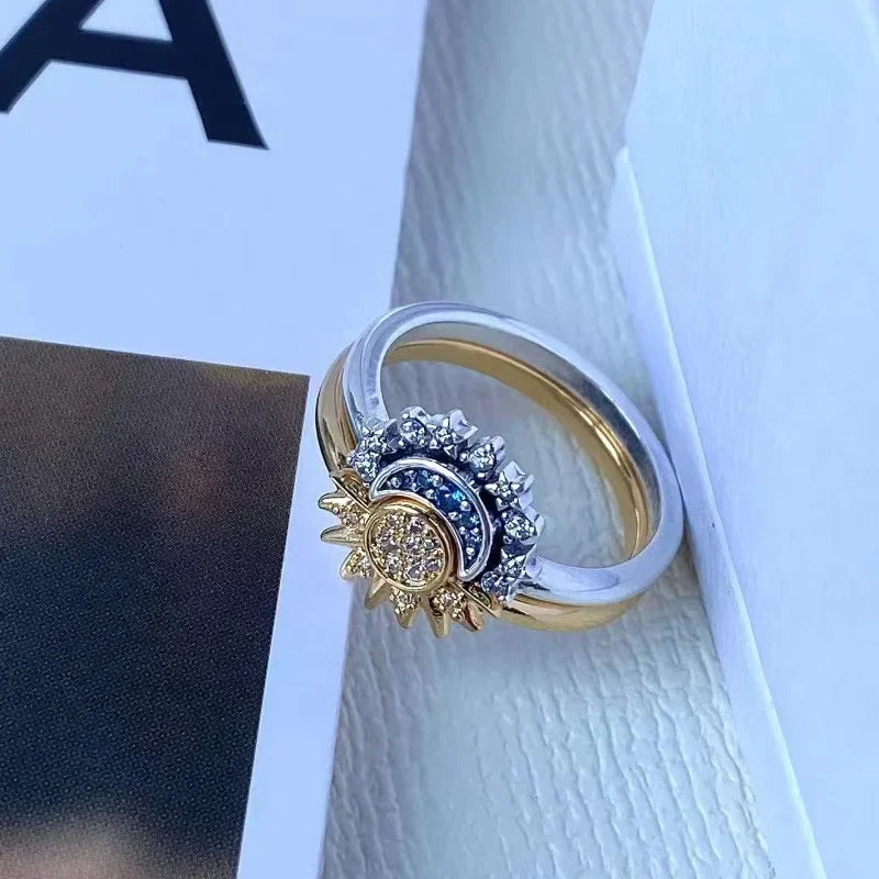 Bague Lune Soleil Radieuse