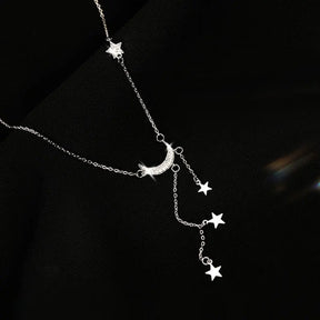 Collier Lune Étoilée