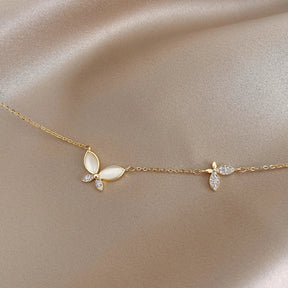 Collier Double Papillon