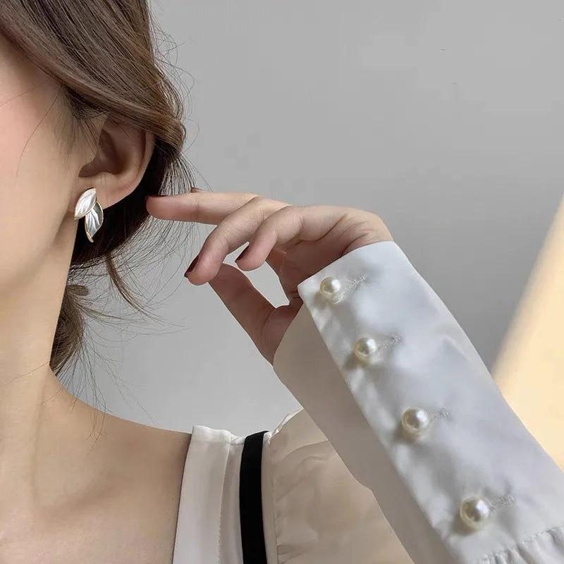 Boucles d’Oreilles Feuilles Délicates