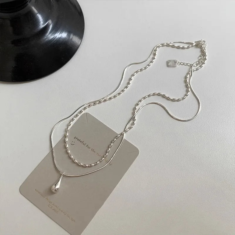 Collier Double Minimaliste Argent 925